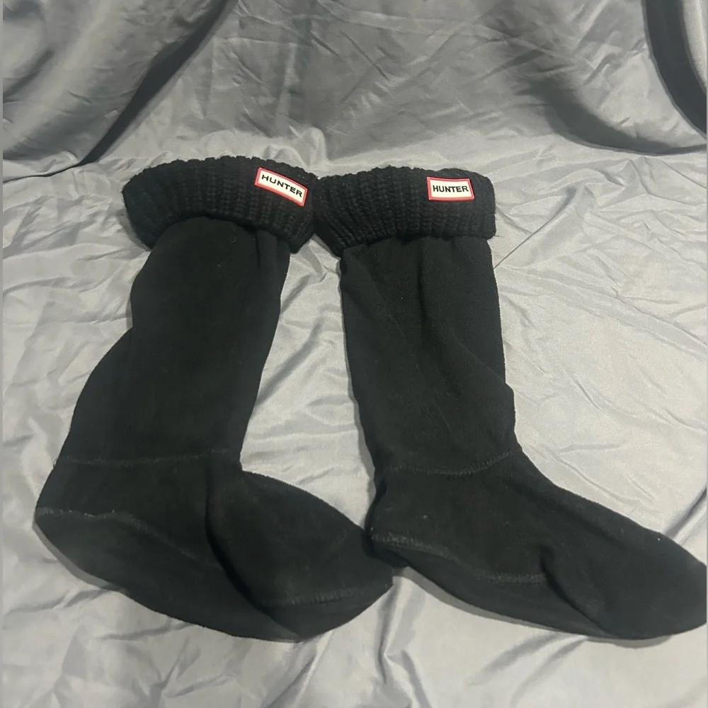 Hunter Boot Tall Black Socks Size M Rain boots Outdoor Spring Warm